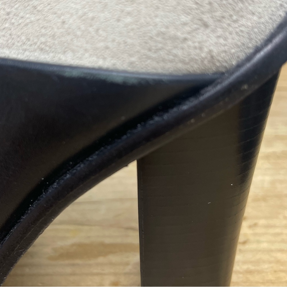 Tibi Black and Cream Two-Tone Open-Toe Ankle Booties - Picture 12 of 15